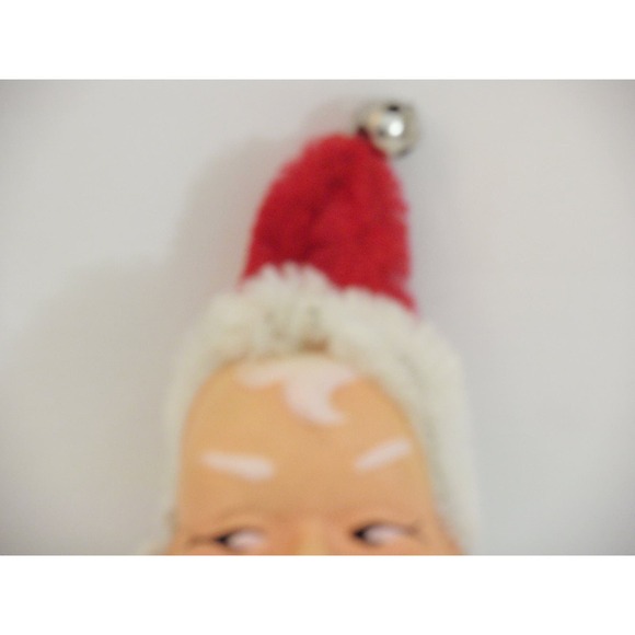 Vintage Handmade Santa Claus Head Magnet Adorable St Nick Christmas Decoration - Picture 2 of 6